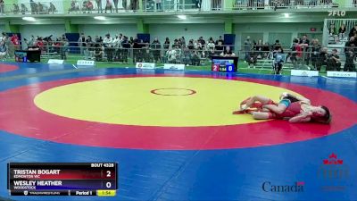 51kg 3rd Place Match - Tristan Bogart, Edmonton WC vs Wesley Heather, Woodstock