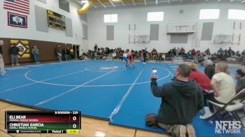 220 lbs Round 2 - Christian Garcia, Lovell Middle School vs Eli Bear, Powell Middle School