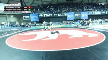 Boys 3A 120 lbs Cons. Round 5 - Mohammed Haidari, Auburn Mountainview vs Cristian `Nico` Cerva, Bishop Blanchet