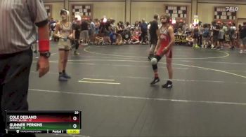 91 lbs Round 5 (6 Team) - Gunner Perkins, Bad Bass vs Cole Desiano, SVRWC Silver