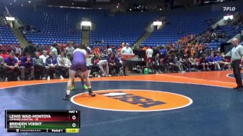 144 lbs Quarterfinals (8 Team) - Lewis Wais-Montoya, Lombard (Montini) vs Brenden Voight, Rochelle