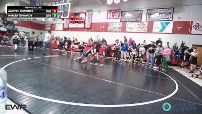 105 lbs Rr Rnd 1 - Harley Edwards, Locust Grove Youth Wrestling vs Aaliyah Coombes, Wyandotte Youth Wrestling