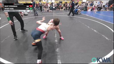52 lbs Semifinal - Riley Stegeman, Raw Wrestling Club vs Wyatt Noel, Cowboy Wrestling Club