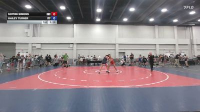 125 lbs Champ. Round 1 - Sophie Simons, Heatwave Wrestling Club vs Hailey Turner, Virginia Team Predator