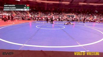 58 lbs 3rd Place - Kemp Enriquez, Takedown Elite vs Porter Flanery, Cowboy Wrestling Club