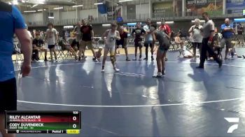 100 lbs Placement Matches (8 Team) - Riley Alcantar, Alabama Elite Black vs Cody Duvendeck, Short Time WC