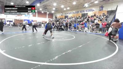 285 lbs Cons. Round 4 - Luis Zamora, Warren vs Cannon Begay, Mountain View (Mesa) High School