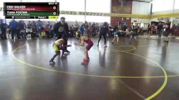 59 lbs Round 1 - Tiana Postier, Team Boulder Jr Eagles vs Finn Walker, Moapa Valley Wrestling Club