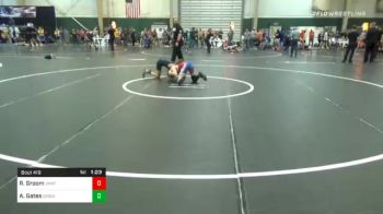 101 lbs Quarterfinal - Ryan Groom, Unattached vs Alex Gates, GI Grapplers