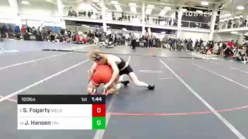 160 lbs Round Of 16 - Shea Fogarty, Melrose vs John Hansen, Tri-County