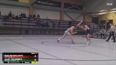 175 lbs Kolby Hollenbeck, Bismarck St Mary`s vs Quin Decavalcante, Camp Hill Hs