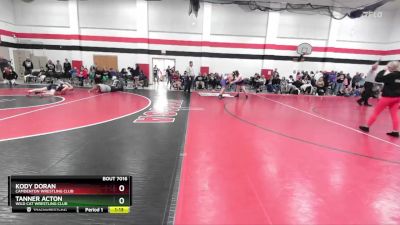 150 lbs Round 2 - Kody Doran, Camdenton Wrestling Club vs Tanner Acton, Wild Cat Wrestling Club