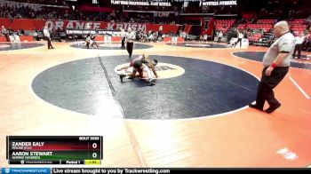 3A 157 lbs Champ. Round 1 - Aaron Stewart, Gurnee (Warren) vs Zander Ealy, Moline (H.S.)