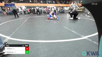 75 lbs Consolation - Lucas Walton, Piedmont vs Braxton Williams, Chickasha Youth Wrestling