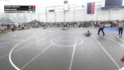 100 lbs Rr Rnd 3 - Priseis Hancock, Chickens Wrestling Club vs Herra Fisher, Savage House WC