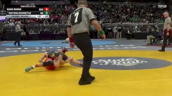 113 lbs Champ. Round 1 - Peyton Schoettle, Roncalli vs Nash Burke, Munster