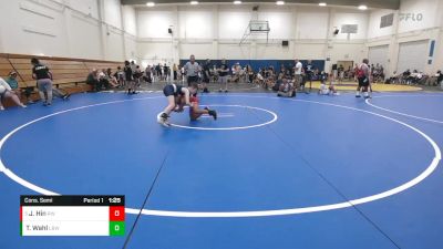 97 lbs Cons. Semi - James Hin, Red Wave vs Tyler Wahl, LV Bears WC