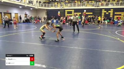 68 lbs Consy 1 - Lucas Gush, Belle Vernon vs Zain Ali, Westshore