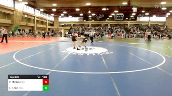 150 lbs Quarterfinal - Paul Mielke, Bergenfield vs Evan Khoo, River Dell