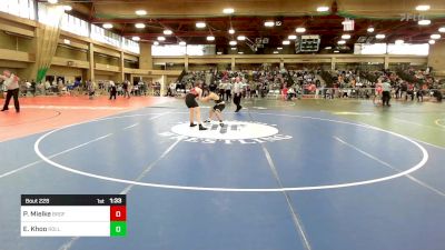 150 lbs Quarterfinal - Paul Mielke, Bergenfield vs Evan Khoo, River Dell