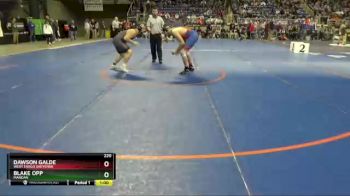 220 lbs Cons. Round 1 - Dawson Galde, West Fargo Sheyenne vs Blake Opp, Mandan