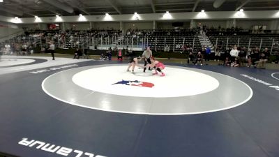 155 lbs 1st Place Match - Leolyn Karnowski, Wamego Wrestling Club vs Josylyn Glass, Silverback Wrestling Club