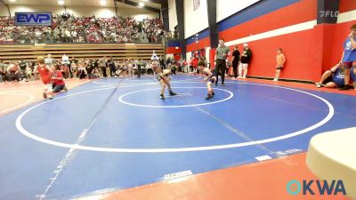 49 lbs Quarterfinal - Shia Sandoval, Ponca City Wildcat Wrestling vs Wesley Garza, Sperry Wrestling Club