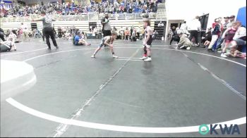 49 lbs Consi Of 4 - Briggs Cole, Weatherford Youth Wrestling vs Eli Dicus, Raw Wrestling Club