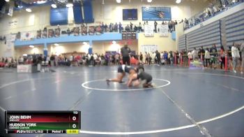 113 lbs Cons. Round 6 - John Behm, Shelley vs Hudson York, Corner Canyon