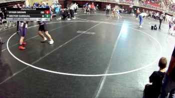 140 lbs 3rd Place Match - Hector Carbajal, GI Grapplers vs Ryker Brown, CWO