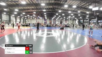 120 lbs Round Of 16 - Gavin Brown, Midwest Monsters vs Tanner Tutku, Mat Assassins Black