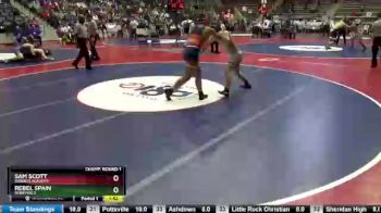 4A 195 lbs Champ. Round 1 - Sam Scott, Subiaco Academy vs Rebel Spain, Berryville