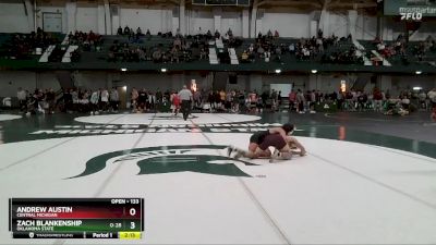 133 lbs Cons. Round 3 - Andrew Austin, Central Michigan vs Zach Blankenship, Oklahoma State