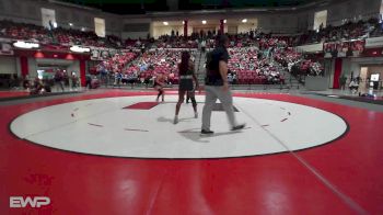126 lbs Quarterfinal - Alexis Johnson, Watonga High School vs Rachel Garcia, Edmond North Girls