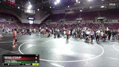 92 lbs Quarterfinal - Payson Attebury, Team Grand Valley Elite vs Tytan Odell, Bear Cave Wrestling Club