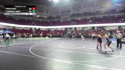 215 lbs Cons. Round 3 - Campbell Weed, Eagle vs Devin Zora, Ridgevue