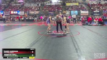 G - 107 lbs Cons. Round 2 - Rebekah Wall, Fairfield/Augusta (Girls) vs Randi Hardman, Big Sandy (Girls)