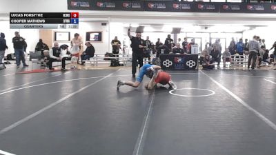 60 kg Quarters - Lucas Forsythe, New Lenox Wrestling Club vs Cooper Mathews, Black Fox Wrestling Academy