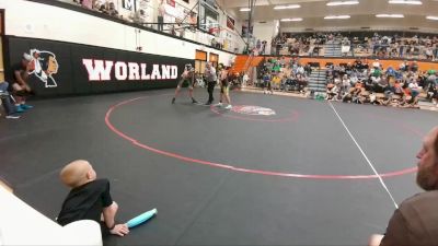 145 lbs Cons. Semi - Derek Hedges, Rocky Mountain Middle School vs Carter Overy, Lander Middle School