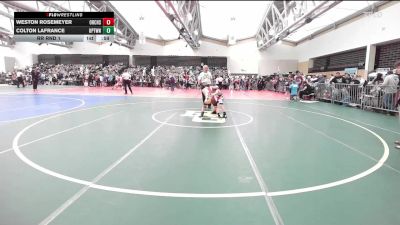 95-T lbs Rr Rnd 1 - Weston Rosemeyer, Orchard South WC vs Colton Lafrance, Upper Township