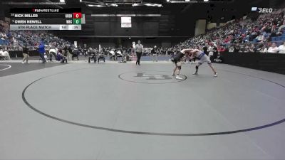 138 lbs 5th Place Match - Nick Miller, Goddard vs Owen Newell, Wichita-Bishop Carrol