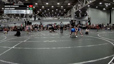 96 lbs Round 6 (8 Team) - Hunter Steelman, The Outsiders Squeeze vs Javier Barry, New England Gold