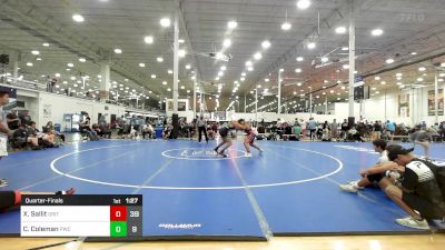 174 lbs Quarterfinal - Xayden Sallit, Grit Mat Club vs Chirs Coleman, Prime Wrestling Club Black