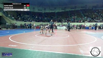 88 lbs Semifinal - Olivia Davis, Ada Junior High vs Sophie Ellis, Kingfisher YellowJackets