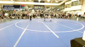 120 lbs Cons. Round 5 - Lucas Herbert, Maple Mountain vs Aziel Velasquez, American Leadership Academy - Gilbert North