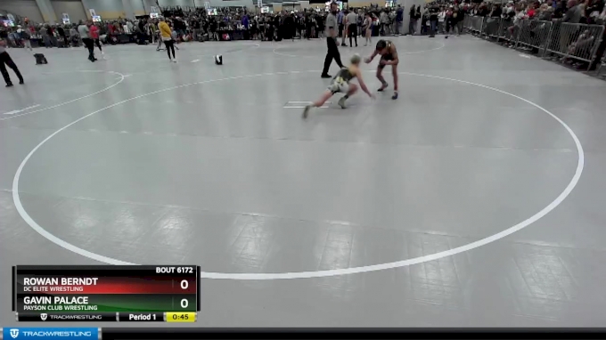 106 lbs Champ. Round 2 - Rowan Berndt, DC Elite Wrestling vs Gavin ...