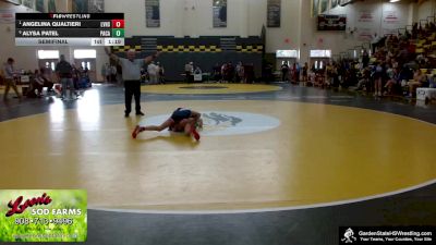 100 lbs Semifinal - Angelina Qualtieri, Lenape Valley H.S. vs Alysa Patel, Paramus Catholic