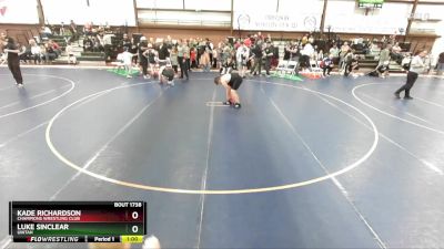 130+ Cons. Semi - Kade Richardson, Champions Wrestling Club vs Luke Sinclear, Uintah