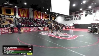 285 lbs Cons. Round 4 - Tyler Gaines, Long Beach Poly vs Samuel Uriarte, Paramount