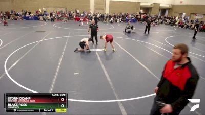 190 lbs Cons. Semi - Storm DCamp, Frontier Wrestling Club vs Blake Ross, Minnesota